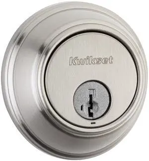 816 Key Control Deadbolt Lock, Round Satin Nickel Exterior Keyed Front Entry Door, Pick Resistant SmartKey Rekey Security, Single Cylinder Dead Bolt, with Microban Protection 816 Key Control Deadbolt Lock, Round Satin Nickel Exterior Keyed Front Entry Door, Pick Resistant SmartKey Rekey Security, Single Cylinder Dead Bolt, with Microban Protection