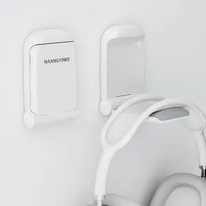 Headphone Stand, Headset Stand Foldable Sticky, Headphone Holder Hook Mount with Non-Slip Silicone, Adhesive Earphone Desk Hanger Clip Space-Saving for Airpods Max, All Earphones-White Headphone Stand, Headset Stand Foldable Sticky, Headphone Holder Hook Mount with Non-Slip Silicone, Adhesive Earphone Desk Hanger Clip Space-Saving for Airpods Max, All Earphones-White