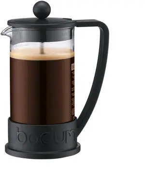 12oz Brazil French Press Coffee Maker, High-Heat Borosilicate Glass, Black - Made in Portugal 12oz Brazil French Press Coffee Maker, High-Heat Borosilicate Glass, Black - Made in Portugal