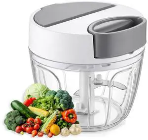 Manual Food Chopper Pull Chopper with String, Garlic Mincer 650ml Manual Food Chopper Pull Chopper with String, Garlic Mincer 650ml