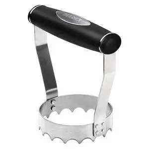 Cutlery Serrated Food Chopper, 3 Inch Stainless Steel Manual Hand Chopper with Grip Handle & Serrated Tooth Edge, Handheld Chopper, Chop Cabbage, Egg, Nut, Ground Meat, Vegetable for Salad Cutlery Serrated Food Chopper, 3 Inch Stainless Steel Manual Hand Chopper with Grip Handle & Serrated Tooth Edge, Handheld Chopper, Chop Cabbage, Egg, Nut, Ground Meat, Vegetable for Salad