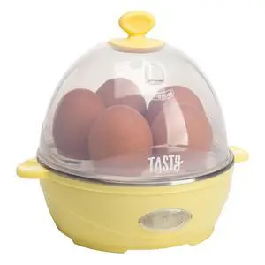 Mini Rapid Egg Cooker, 5-Egg Capacity for Perfect Hard Boiled Eggs or Omelets, Auto Shut Off, Yellow Mini Rapid Egg Cooker, 5-Egg Capacity for Perfect Hard Boiled Eggs or Omelets, Auto Shut Off, Yellow