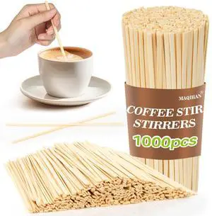1000pcs Wooden Coffee Stirrers - Coffee Stir Sticks Disposable 1000pcs Wooden Coffee Stirrers - Coffee Stir Sticks Disposable