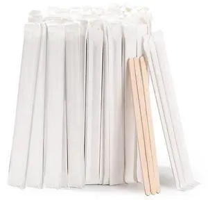 200pcs Individually Wrapped Coffee Stirrers Wood - 5.5" Coffee Stir Sticks, Round End Disposable coffee stirrer, For Coffee, Cocktail and Hot Drinks 200pcs Individually Wrapped Coffee Stirrers Wood - 5.5" Coffee Stir Sticks, Round End Disposable coffee stirrer, For Coffee, Cocktail and Hot Drinks
