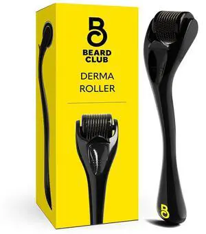 Derma Roller for Face, Body and Scalp - Microneedling for Men and Women with 540 Titanium Microneedles - Beard Roller & Micro Needling Scalp Hair - Black Derma Roller for Face, Body and Scalp - Microneedling for Men and Women with 540 Titanium Microneedles - Beard Roller & Micro Needling Scalp Hair - Black