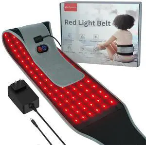 Red Light Belt with 126 LEDs, Wearable Red Light Wrap with Timer, 660nm & 850nm, Birthday Gifts for Men Dad Women Mom, 22W(Corded) Red Light Belt with 126 LEDs, Wearable Red Light Wrap with Timer, 660nm & 850nm, Birthday Gifts for Men Dad Women Mom, 22W(Corded)