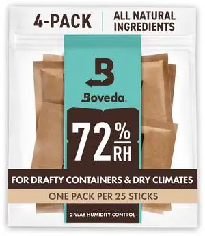 72% Two-Way Humidity Control Packs For Wood Humidifier Boxes Size 60 4 Pack Moisture Absorbers Humidifier Packs Hydration Packets in Resealable Bag 72% Two-Way Humidity Control Packs For Wood Humidifier Boxes Size 60 4 Pack Moisture Absorbers Humidifier Packs Hydration Packets in Resealable Bag