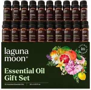 Essential Oils Set, Top 20 Gift Set Oils for Diffusers, Humidifiers, Aromatherapy, Candle Making Scents, Cars & Home Products, Peppermint, Tea Tree, Lavender, Eucalyptus, Lemongrass (10mL) Essential Oils Set, Top 20 Gift Set Oils for Diffusers, Humidifiers, Aromatherapy, Candle Making Scents, Cars & Home Products, Peppermint, Tea Tree, Lavender, Eucalyptus, Lemongrass (10mL)