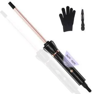 Small Curling Iron 3/8 Inch, Small Curling Wand with LCD Temperature Display, Skinny Curling Wand for Defined Curls, Adjustable Heat Wand Curler for Short & Long Hair Small Curling Iron 3/8 Inch, Small Curling Wand with LCD Temperature Display, Skinny Curling Wand for Defined Curls, Adjustable Heat Wand Curler for Short & Long Hair