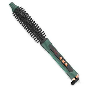 Mini Thermal Round Brush, 1/2 Inch Barrel Volume Heat Styling Brush for Men and Women Short Thin Curly Straight Hair, Heated Curling Iron,12 Temperature Setting (1.1 Inch with Bristles) Mini Thermal Round Brush, 1/2 Inch Barrel Volume Heat Styling Brush for Men and Women Short Thin Curly Straight Hair, Heated Curling Iron,12 Temperature Setting (1.1 Inch with Bristles)