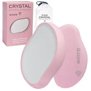 Crystal Hair Eraser,Physical Glass Hair Removal,Reusable Nano Hair Remover Stone,Epilator for Women and Men,Soft Silky Skin (Pink) Crystal Hair Eraser,Physical Glass Hair Removal,Reusable Nano Hair Remover Stone,Epilator for Women and Men,Soft Silky Skin (Pink)