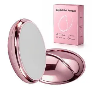 Crystal Hair Eraser for Women and Men, Reusable Crystal Hair Remover Magic Painless Exfoliation Hair Removal Tool, Magic Hair Eraser Device for Back Arms Legs(Pink) Crystal Hair Eraser for Women and Men, Reusable Crystal Hair Remover Magic Painless Exfoliation Hair Removal Tool, Magic Hair Eraser Device for Back Arms Legs(Pink)