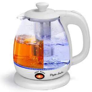 Electric Kettle With Tea Infuser, 1L Small Electric Kettle With Keep Warm, LED Light Hot Water Boiler & Heater For Coffee & Tea, Auto Shut-Off & Boil Dry Protection, Bpa Free, White Electric Kettle With Tea Infuser, 1L Small Electric Kettle With Keep Warm, LED Light Hot Water Boiler & Heater For Coffee & Tea, Auto Shut-Off & Boil Dry Protection, Bpa Free, White