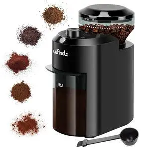 Electric Burr Coffee Grinder - Adjustable with 28 Precise Grind Settings for 12 Cups - Professional Coffee Bean Grinder (Plastic, Black) Electric Burr Coffee Grinder - Adjustable with 28 Precise Grind Settings for 12 Cups - Professional Coffee Bean Grinder (Plastic, Black)