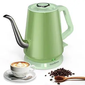 Gooseneck Electric Kettle 0.8L, 1200W Fast Boiling Stainless Steel Auto Shut-Off, Precision Pour Over Kettle for Coffee & Tea, Ideal for Small Kitchen, RV, Travel (Green) Gooseneck Electric Kettle 0.8L, 1200W Fast Boiling Stainless Steel Auto Shut-Off, Precision Pour Over Kettle for Coffee & Tea, Ideal for Small Kitchen, RV, Travel (Green)