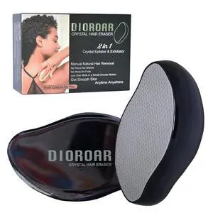 Crystal Hair Eraser,Upgrade Crystal Hair Remover,Physical Nano Glass Hair Removal Device,Painless Epilator and Exfoliator Without Shaver for Quick Soft Silky Skin(Black) Crystal Hair Eraser,Upgrade Crystal Hair Remover,Physical Nano Glass Hair Removal Device,Painless Epilator and Exfoliator Without Shaver for Quick Soft Silky Skin(Black)