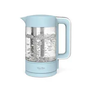 Electric Kettle with Removable Stainless Steel Tea Infuser, Glass Carafe1.7L (7 Cups), Hot Water Boiler, 4 Presets,Keep Warm & Auto Shut-Off, Cordless 360° Swivel Base, Sky Blue Electric Kettle with Removable Stainless Steel Tea Infuser, Glass Carafe1.7L (7 Cups), Hot Water Boiler, 4 Presets,Keep Warm & Auto Shut-Off, Cordless 360° Swivel Base, Sky Blue