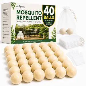 Mosquito Repellent Balls 40 Pack, Plant Based Bug Deterrent Mosquito Repellent Balls 40 Pack, Plant Based Bug Deterrent