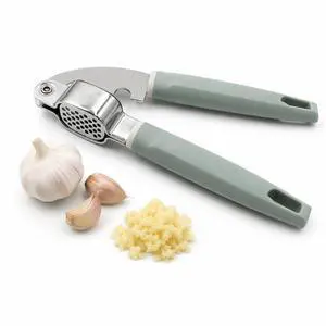 Garlic Press Stainless Steel, Easy-Squeeze Garlic Mincer with Ergonomic Handle, No Need to Peel, Large Capacity Crusher, Heavy Duty, Rustproof & Dishwasher Safe Garlic Press Stainless Steel, Easy-Squeeze Garlic Mincer with Ergonomic Handle, No Need to Peel, Large Capacity Crusher, Heavy Duty, Rustproof & Dishwasher Safe