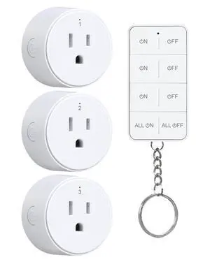 Remote Control Outlet with All On/Off Switch, 200FT Long Range Remote Control Outlet with All On/Off Switch, 200FT Long Range