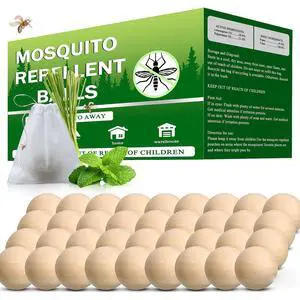 Mosquito Repellent Outdoor Patio 36 Balls - Mosquito Repellant Indoor & Outdoor for Yard Home Patio Travel Camping, Keep Mosquitoes Away from Door Patio Mosquito Repellent Outdoor Patio 36 Balls - Mosquito Repellant Indoor & Outdoor for Yard Home Patio Travel Camping, Keep Mosquitoes Away from Door Patio