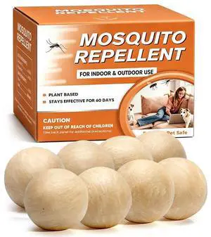 Mosquito Repellent Outdoor Patio, Mosquito Deterrent for Yard, Indoor Mosquito Repellent Balls, Mosquito Repeller for Patio, Keep Mosquito Away, Covers 120 Sq. Ft, 60 Days Protection-8 Packs Mosquito Repellent Outdoor Patio, Mosquito Deterrent for Yard, Indoor Mosquito Repellent Balls, Mosquito Repeller for Patio, Keep Mosquito Away, Covers 120 Sq. Ft, 60 Days Protection-8 Packs