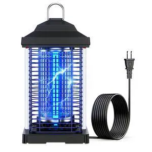 Bug Zapper Outdoor, Dual Wavelength UV 50000H Lifespan & Dual LED Lamps, 1/2 Acre Coverage, 5 Zaps/Sec, 4200V Electric Mosquito Zapper, IPX4 Waterproof Fly Trap for Indoor Patio Backyard Bug Zapper Outdoor, Dual Wavelength UV 50000H Lifespan & Dual LED Lamps, 1/2 Acre Coverage, 5 Zaps/Sec, 4200V Electric Mosquito Zapper, IPX4 Waterproof Fly Trap for Indoor Patio Backyard