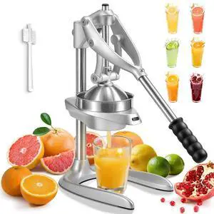Manual Juicer, Easy to Use, Stainless Steel Juice Press for Citrus Fruits Manual Juicer, Easy to Use, Stainless Steel Juice Press for Citrus Fruits