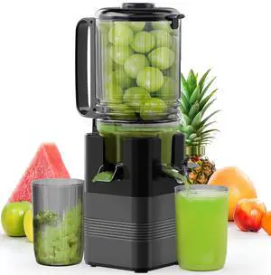 Juicer Machines with 5.8" Wide Feed Chute, Masticating Juicer for Whole Vegetables & Fruits, Cold Press Juicer,Juice Extractor Machine Easy to Clean, (grey, 5.8) Juicer Machines with 5.8" Wide Feed Chute, Masticating Juicer for Whole Vegetables & Fruits, Cold Press Juicer,Juice Extractor Machine Easy to Clean, (grey, 5.8)