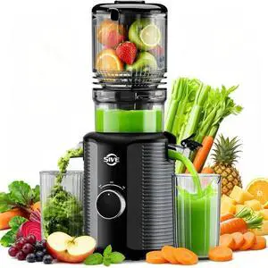 Cold Press Juicer, 5.1" Juicer Press with 41oz Capacity for Fruits Veg Cold Press Juicer, 5.1" Juicer Press with 41oz Capacity for Fruits Veg