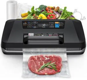 Vacuum Sealer Machine, Upgraded 230W 95KPa 10-in-1 Food Sealer with Double Heat Seal for Dry Moist Food, Easy-Lock Handle, Hose, Built-in Cutter and Bag Storage + Bags (1 Roll + 10 Pre-cut) Vacuum Sealer Machine, Upgraded 230W 95KPa 10-in-1 Food Sealer with Double Heat Seal for Dry Moist Food, Easy-Lock Handle, Hose, Built-in Cutter and Bag Storage + Bags (1 Roll + 10 Pre-cut)