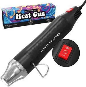 Heat Gun for Crafting, 2-Speed 300W Craft Heat Gun, Mini Hot Air Torch Tool for Resin, Polymer Clay, Candle Making, Shrink Wrapping, Embossing, Epoxy Painting Heat Gun for Crafting, 2-Speed 300W Craft Heat Gun, Mini Hot Air Torch Tool for Resin, Polymer Clay, Candle Making, Shrink Wrapping, Embossing, Epoxy Painting