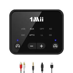 NightPair Bluetooth 5.3 Transmitter for TV to 2 Headphones/Speakers NightPair Bluetooth 5.3 Transmitter for TV to 2 Headphones/Speakers