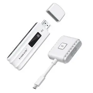 Wireless USB-C Transmitter and HDMI Receiver Kit, Plug&Play USB-C to HDMI Wireless Extender, 2.4/5G 164ft Range 1080P Full HD, for Streaming Video&Audio to HD TV/Monitor from Phone/Laptop Wireless USB-C Transmitter and HDMI Receiver Kit, Plug&Play USB-C to HDMI Wireless Extender, 2.4/5G 164ft Range 1080P Full HD, for Streaming Video&Audio to HD TV/Monitor from Phone/Laptop