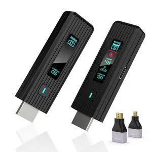 2026 New Wireless HDMI Transmitter and Receiver, 360FT/110M Extender,4K Decode 1080P@60Hz Output,LED Display, 5.8+2.4G Streaming Video/Audio from PC/Laptop/TV Box to Monitor 2026 New Wireless HDMI Transmitter and Receiver, 360FT/110M Extender,4K Decode 1080P@60Hz Output,LED Display, 5.8+2.4G Streaming Video/Audio from PC/Laptop/TV Box to Monitor