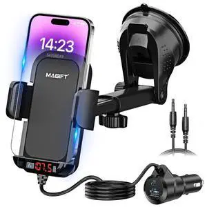 Bluetooth Car Adapter 3 in 1 FM Transmitter PD 48W Fast Charging Bluetooth Car Adapter 3 in 1 FM Transmitter PD 48W Fast Charging