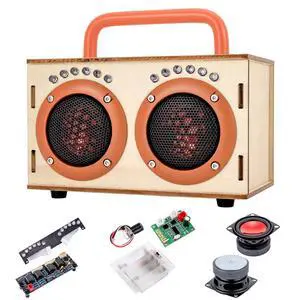 Science STEM Toys for Boys Girls Age 8-12, DIY Bluetooth Speaker Kit No Soldering, Wooden Electronics Building Toy Set with LED Light, Build Your Own STEM Gift for Teens Kids Birthday Science STEM Toys for Boys Girls Age 8-12, DIY Bluetooth Speaker Kit No Soldering, Wooden Electronics Building Toy Set with LED Light, Build Your Own STEM Gift for Teens Kids Birthday