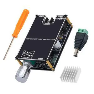ZK-1001B Bluetooth 5.1 Audio Amplifier Board with 100W Mono,DC 7-24V Mini Audio Power Amplifier Module,Bluetooth/AUX/USB Input,with Volume Control,DIY Speaker System Kit for Home Car ZK-1001B Bluetooth 5.1 Audio Amplifier Board with 100W Mono,DC 7-24V Mini Audio Power Amplifier Module,Bluetooth/AUX/USB Input,with Volume Control,DIY Speaker System Kit for Home Car