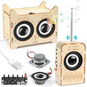 Science Kits for Kids Age 8-12, STEM Toys for 8-13, Build Your Own Bluetooth Speaker Radio, Engineering Electronics DIY Set, Birthday Gifts for 9 10 11 14 15 16 Year Old Teen Boys Girls Science Kits for Kids Age 8-12, STEM Toys for 8-13, Build Your Own Bluetooth Speaker Radio, Engineering Electronics DIY Set, Birthday Gifts for 9 10 11 14 15 16 Year Old Teen Boys Girls
