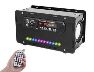 DIY Bluetooth-Compatible Speaker Kit, DIY FM Radio Soldering Practice Kit USB Home Sound Amplifier Remote Control Soldering Project with Digital Display & LED Lights for Indoor/Outdoor Use DIY Bluetooth-Compatible Speaker Kit, DIY FM Radio Soldering Practice Kit USB Home Sound Amplifier Remote Control Soldering Project with Digital Display & LED Lights for Indoor/Outdoor Use
