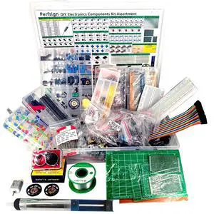 2300PCS XXXXL Complete Set DIY Electronics Component Assortment Box Kit,ICPCB,Breadboard,Jumper,Magnifying Glass,Resistors,LED,Triode,Potentiometer,Speakers 2300PCS XXXXL Complete Set DIY Electronics Component Assortment Box Kit,ICPCB,Breadboard,Jumper,Magnifying Glass,Resistors,LED,Triode,Potentiometer,Speakers