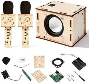 STEM Projects Karaoke Machine Toys Science Kits for Kids Age 8-12 Stem Building Kits Building Your Own DIY Electronics Kit with Bluetooth Speaker 2 Wireless Microphones Gifts for Teen Girls Boys STEM Projects Karaoke Machine Toys Science Kits for Kids Age 8-12 Stem Building Kits Building Your Own DIY Electronics Kit with Bluetooth Speaker 2 Wireless Microphones Gifts for Teen Girls Boys