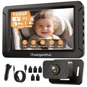 1080P Baby Car Camera with HD Night Vision, 3X Zoom, USB/12V Powered, S100C 1080P Baby Car Camera with HD Night Vision, 3X Zoom, USB/12V Powered, S100C