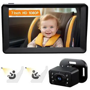Baby Car Camera - 7 Inch Large Screen Baby Monitor for Car Baby Car Camera - 7 Inch Large Screen Baby Monitor for Car