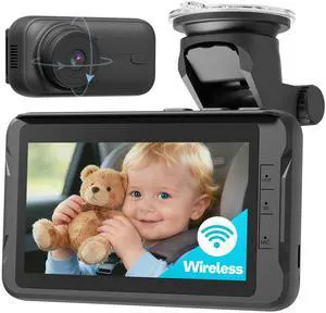 Wireless Baby Car Camera, Car Baby Monitor No Wi-Fi Needed, Auto Night Vision IR-Cut Adjustable Lens, Long Battery for Rear-Facing Seat Long Trips, Newborn Travel Essentials Wireless Baby Car Camera, Car Baby Monitor No Wi-Fi Needed, Auto Night Vision IR-Cut Adjustable Lens, Long Battery for Rear-Facing Seat Long Trips, Newborn Travel Essentials