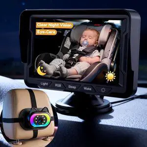 HD 1080P Baby Car Camera with Adjustable Light: Clear Night Vision HD 1080P Baby Car Camera with Adjustable Light: Clear Night Vision