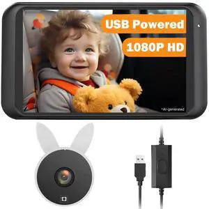 USB Baby Car Camera, Backseat Monitor Car Seat Mirror USB Baby Car Camera, Backseat Monitor Car Seat Mirror