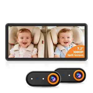 BM5PRO Dual Baby Car Camera, 7.2" 1080P Split Monitor BM5PRO Dual Baby Car Camera, 7.2" 1080P Split Monitor