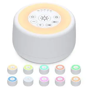 Sound White Noise Machine with 25 Soothing Sounds and 10 Colors Warm Night Light 4 Brightness Levels 32 Volume Levels 5 Timer and Memory Function for Baby Kids Adults Seniors Sleeping White Sound White Noise Machine with 25 Soothing Sounds and 10 Colors Warm Night Light 4 Brightness Levels 32 Volume Levels 5 Timer and Memory Function for Baby Kids Adults Seniors Sleeping White