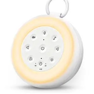 Portable Baby Sound Machine with Voice Recording & 24 Sleep Sounds Portable Baby Sound Machine with Voice Recording & 24 Sleep Sounds